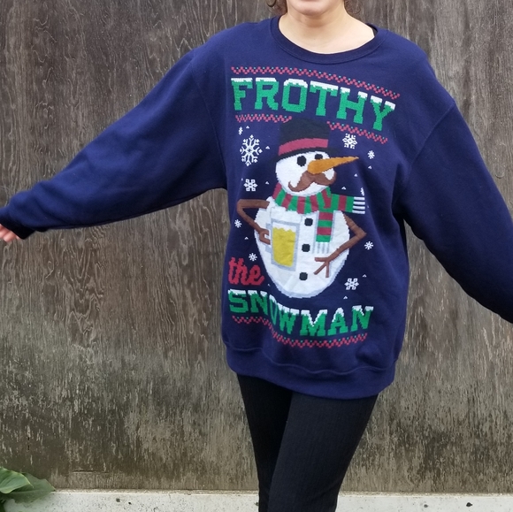 Jerzees | Frothy the Snowman graphic sweatshirt - Picture 7 of 8